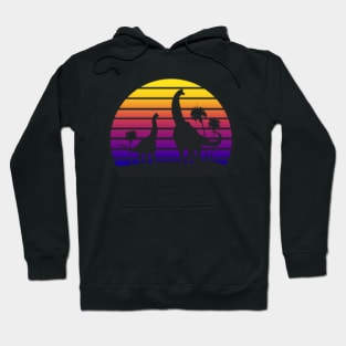 Synthwave Dinosaur - Brachiosaurus Hoodie